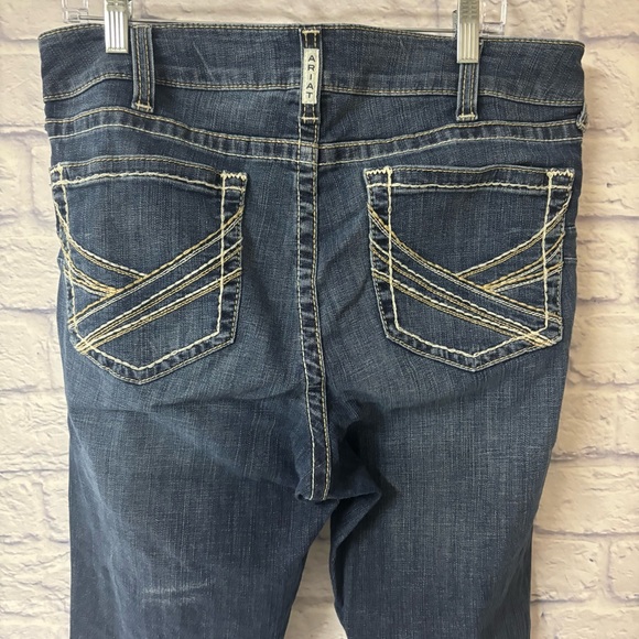 Ariat Women's 34R R.E.A.L. Mid Rise Entwined Boot Cut Jeans Western Cowgirl - Picture 4 of 14
